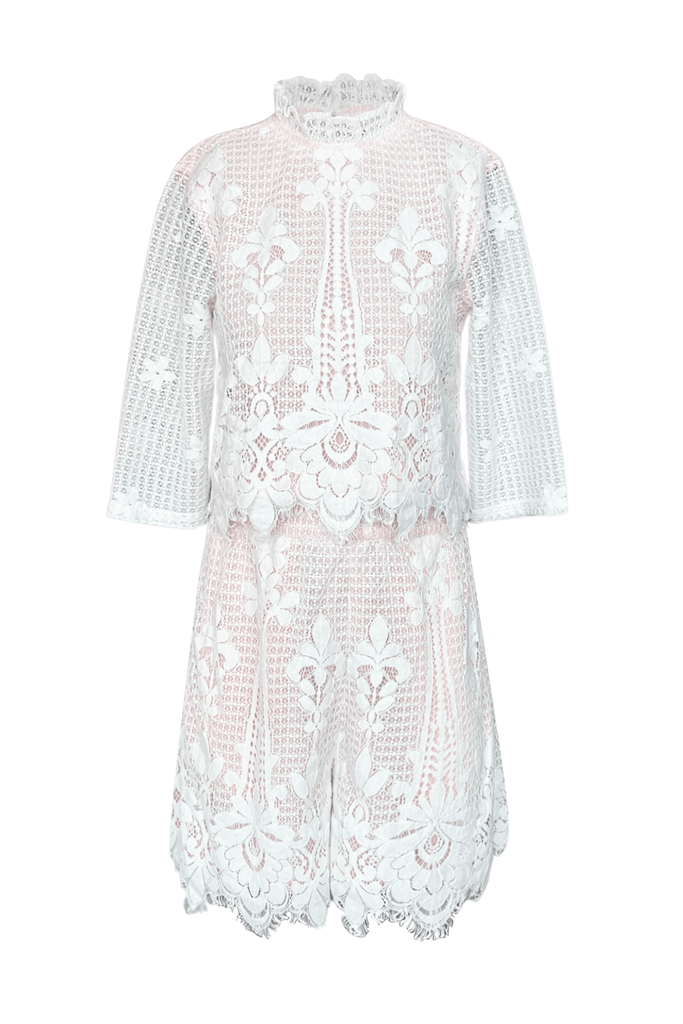 SCALLOPED LACE TOP - dash and dot dash and dot