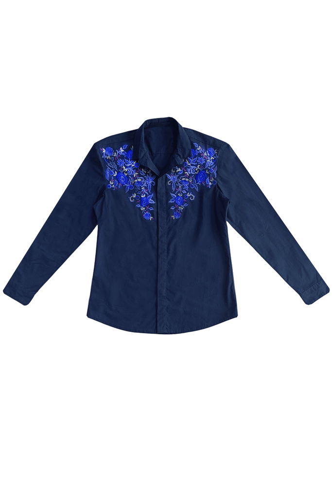EMBROIDERED FRONT SHIRT - dash and dot dash and dot