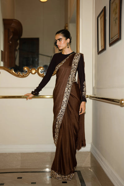 GARA STITCH SARI DRAPE SKIRT