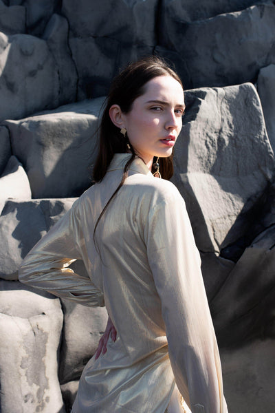 CHAMPAGNE GOLD SHIRT - dash and dot