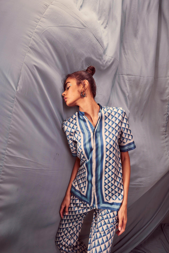 BORDER PRINT PANT - dash and dot dash and dot