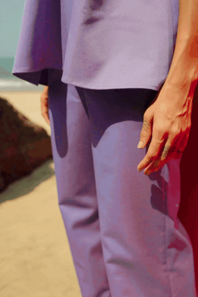 LAVENDER STRAIGHT PANT - dash and dot