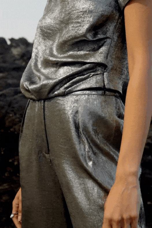 LAMÉ PANT - dash and dot dash and dot