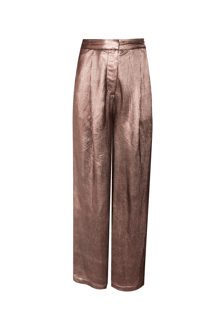 BRONZE PLEAT PANT - dash and dot dash and dot