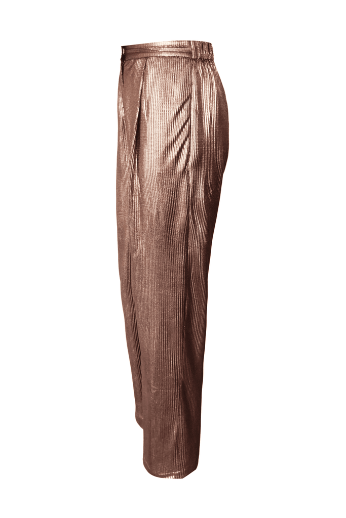 BRONZE PLEAT PANT - dash and dot dash and dot