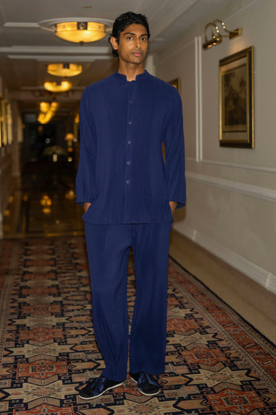 ROYAL BLUE PLEATED PANT