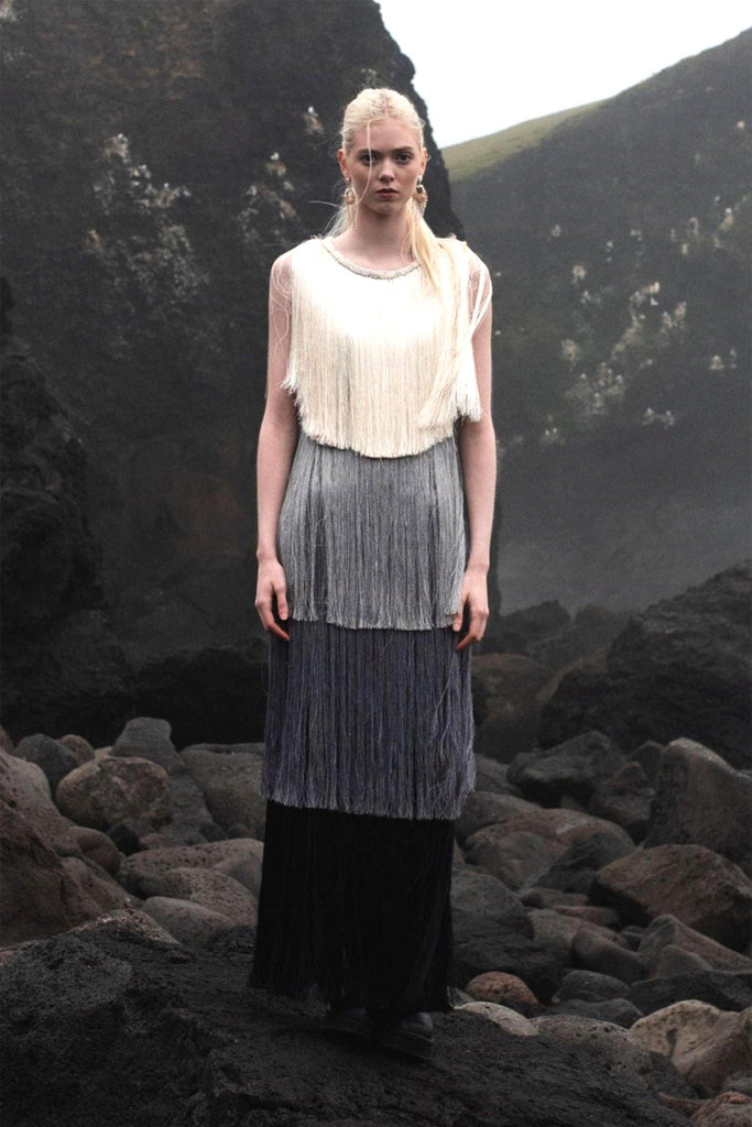 OMBRE FRINGE DRESS - dash and dot dash and dot