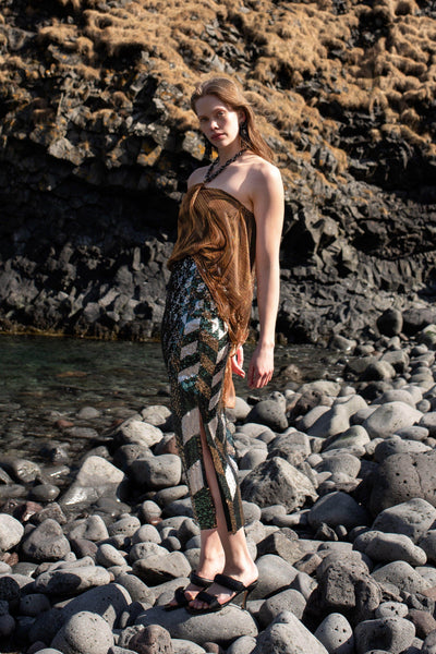 JEWEL TONE SEQUIN SKIRT - dash and dot