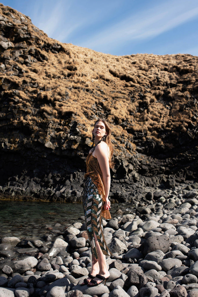 JEWEL TONE SEQUIN SKIRT - dash and dot dash and dot