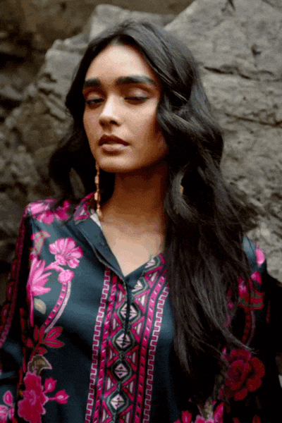 CONTRAST FLORAL SET - dash and dot