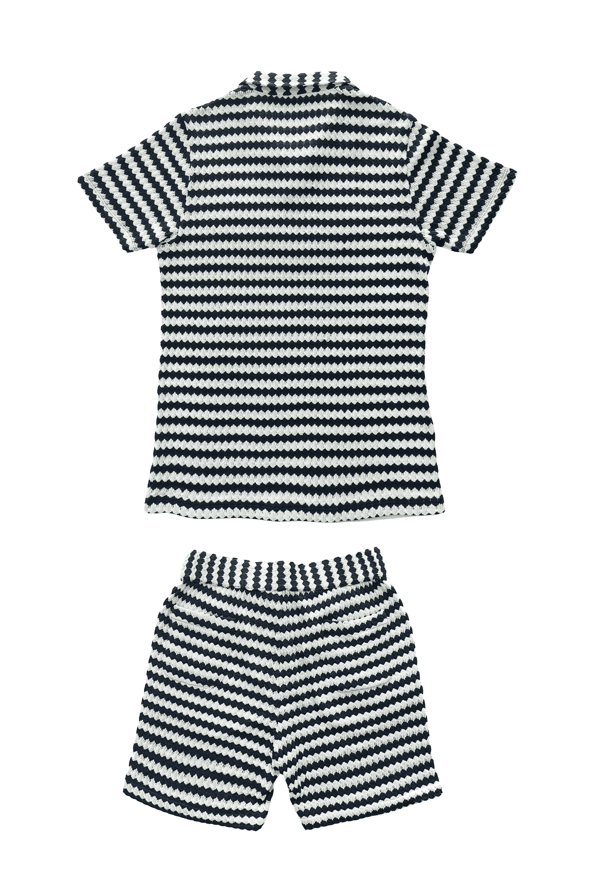 STRIPE KNIT SHORTS SET - dash and dot