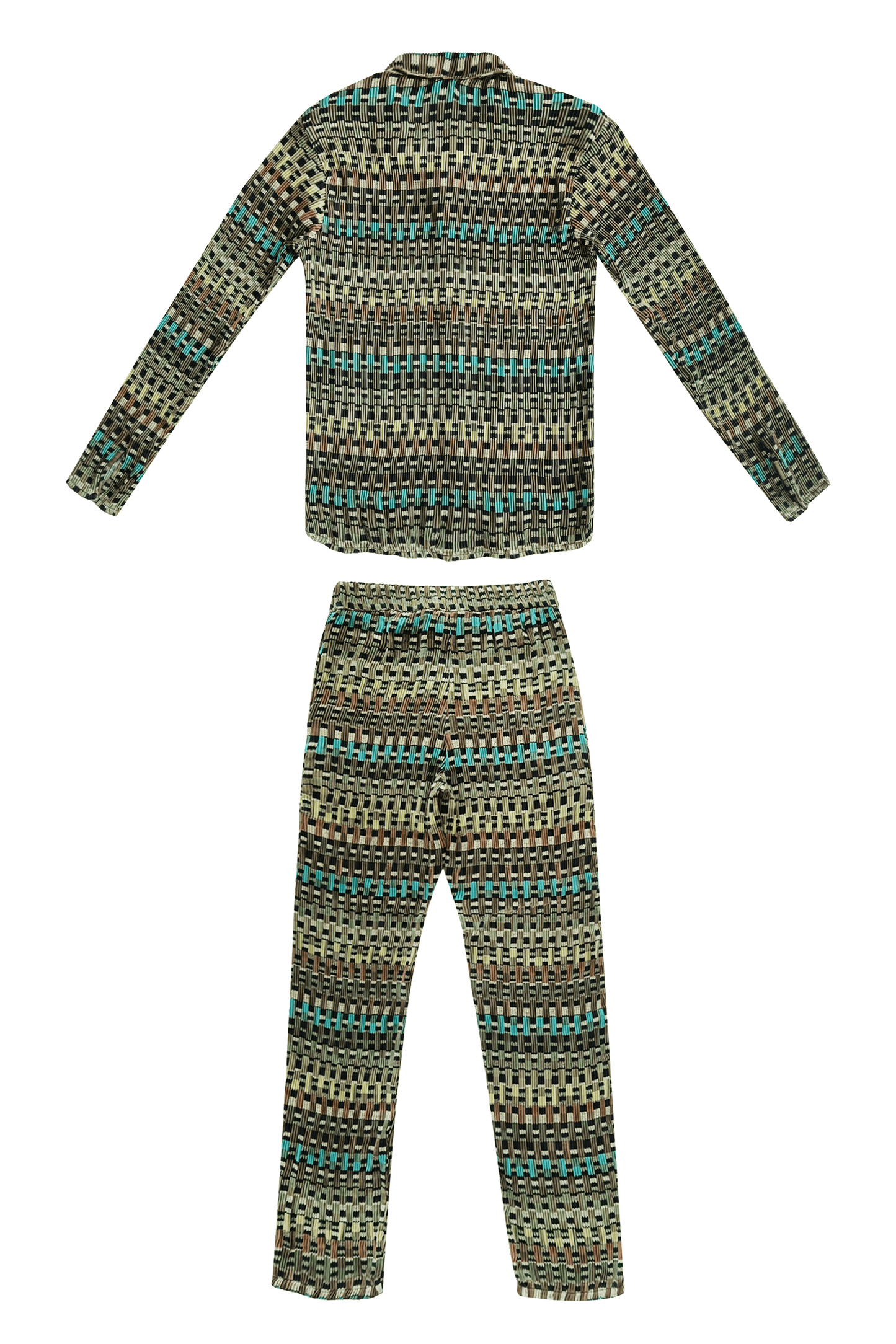 GEO PLEAT PANT SET - dash and dot