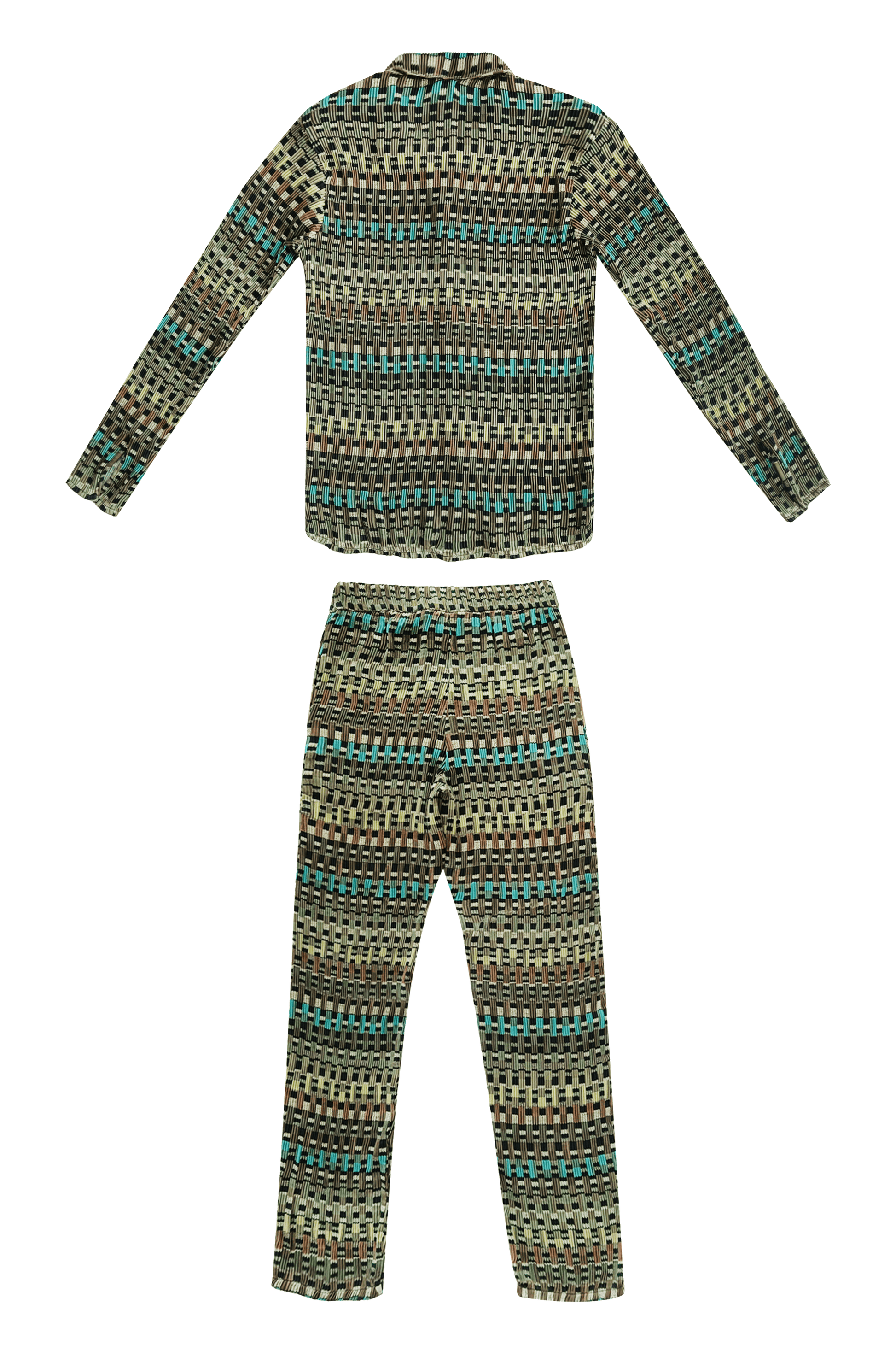 GEO PLEAT PANT SET - dash and dot