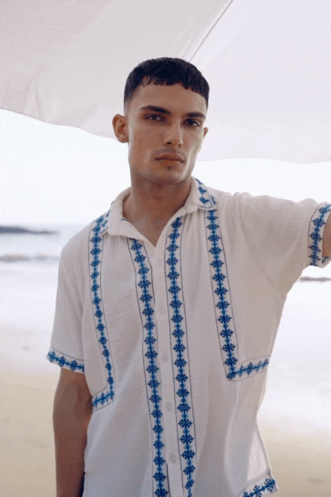 EMBROIDERED SHIRT - dash and dot