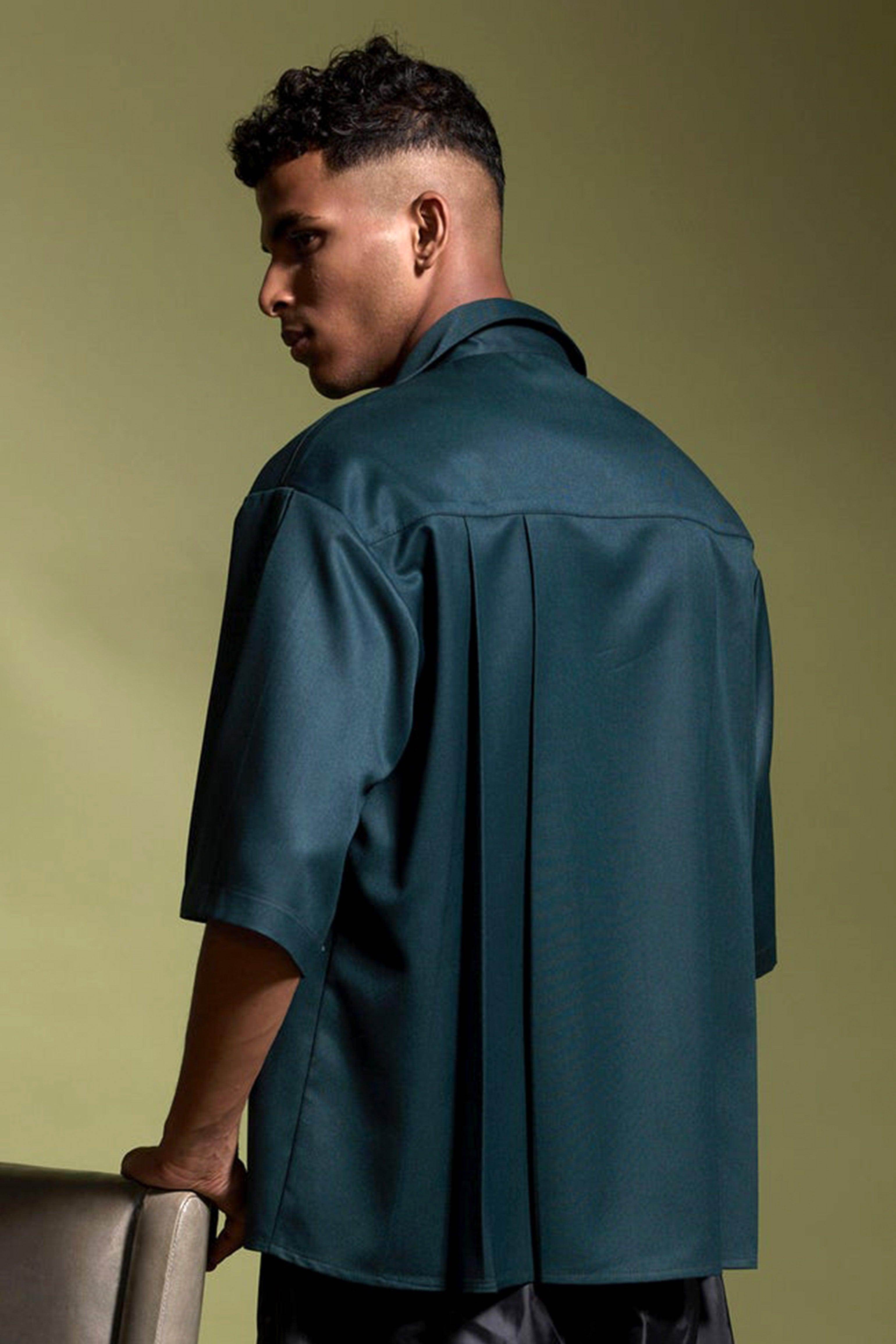 box pleat dress shirt Box Pleat Oxford Shirt