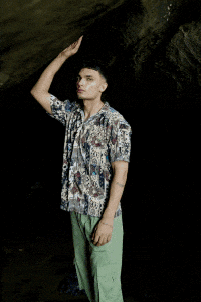 TRIBAL PLEATED SHIRT - dash and dot