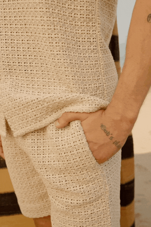 TEXTURED LACE SHORTS - dash and dot dash and dot