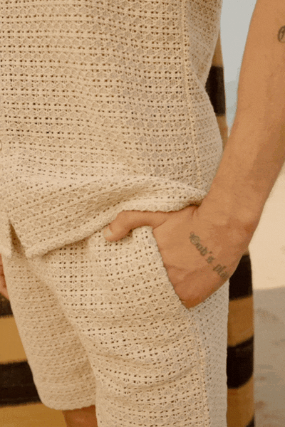 TEXTURED LACE SHORTS - dash and dot