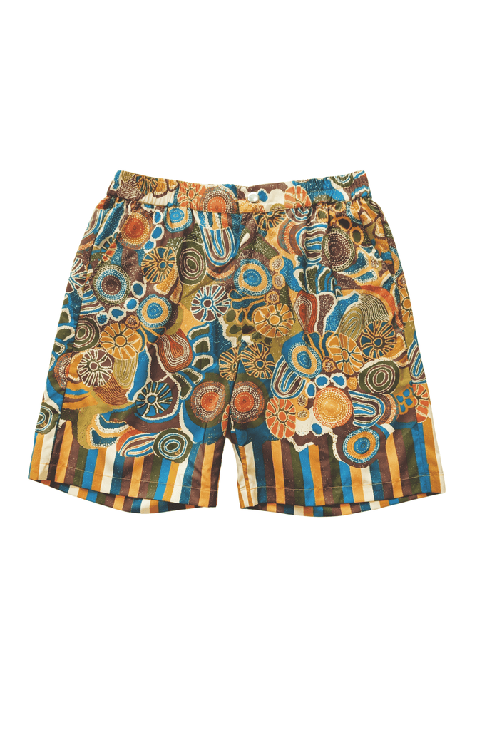 EARTH MULTI SWIM SHORTS - dash and dot dash and dot
