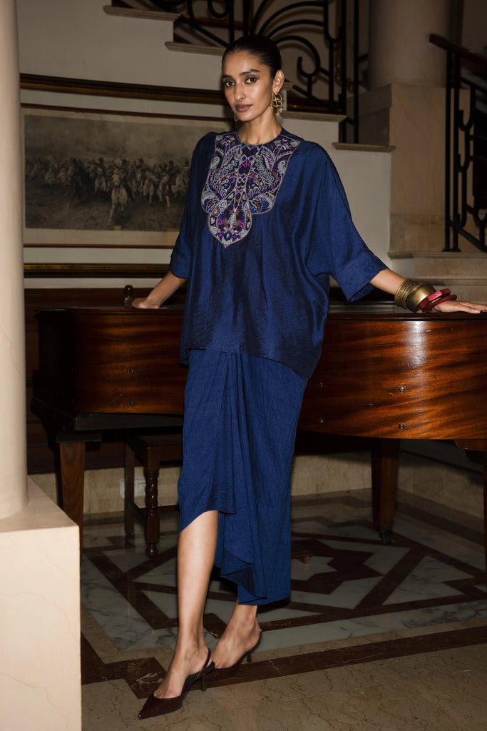 TEXTURED DRAPE SKIRT dash and dot