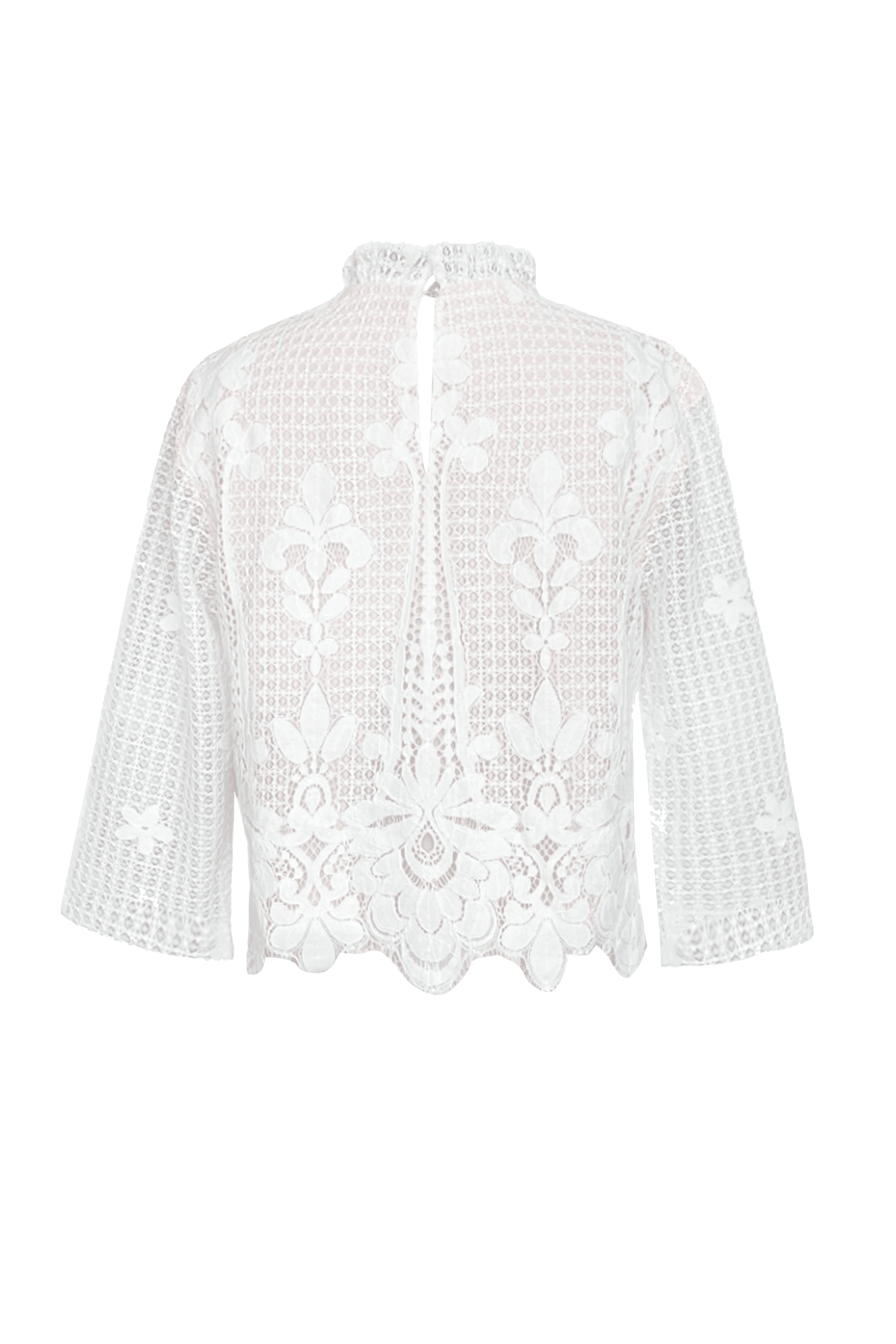 SCALLOPED LACE TOP - dash and dot