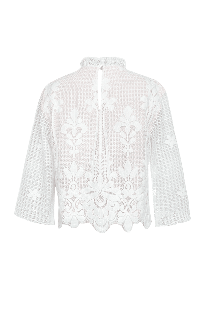 SCALLOPED LACE TOP - dash and dot dash and dot