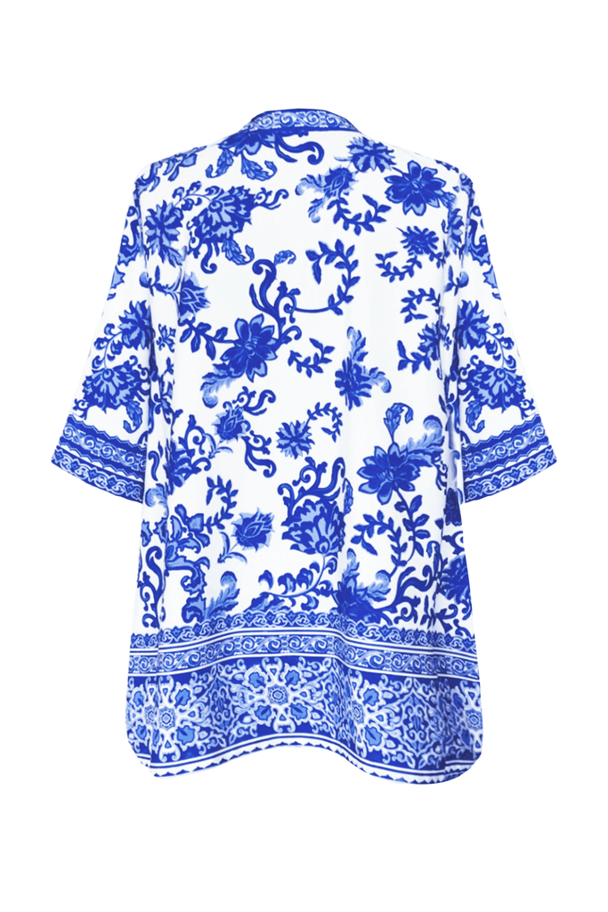 CERAMIC PRINT TOP - dash and dot dash and dot