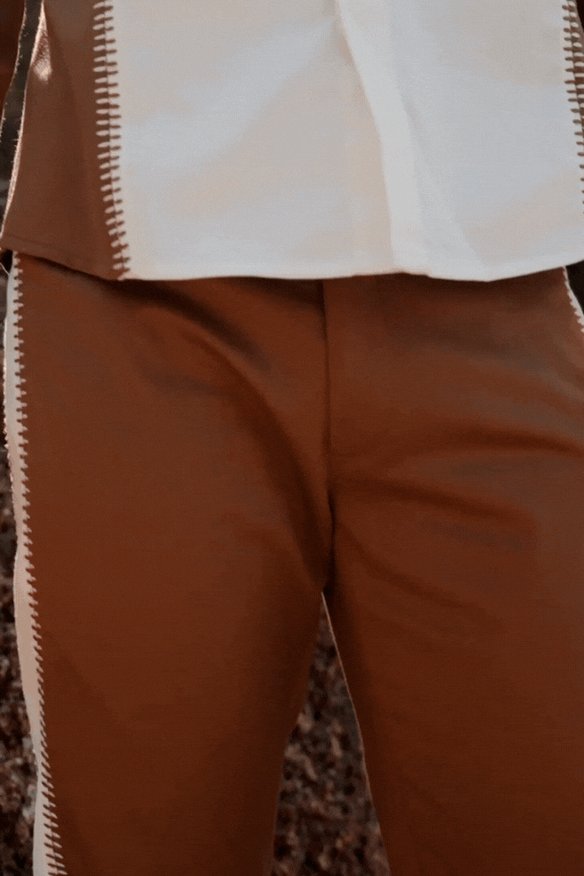 STITCHED & BLOCKED PANT - dash and dot dash and dot