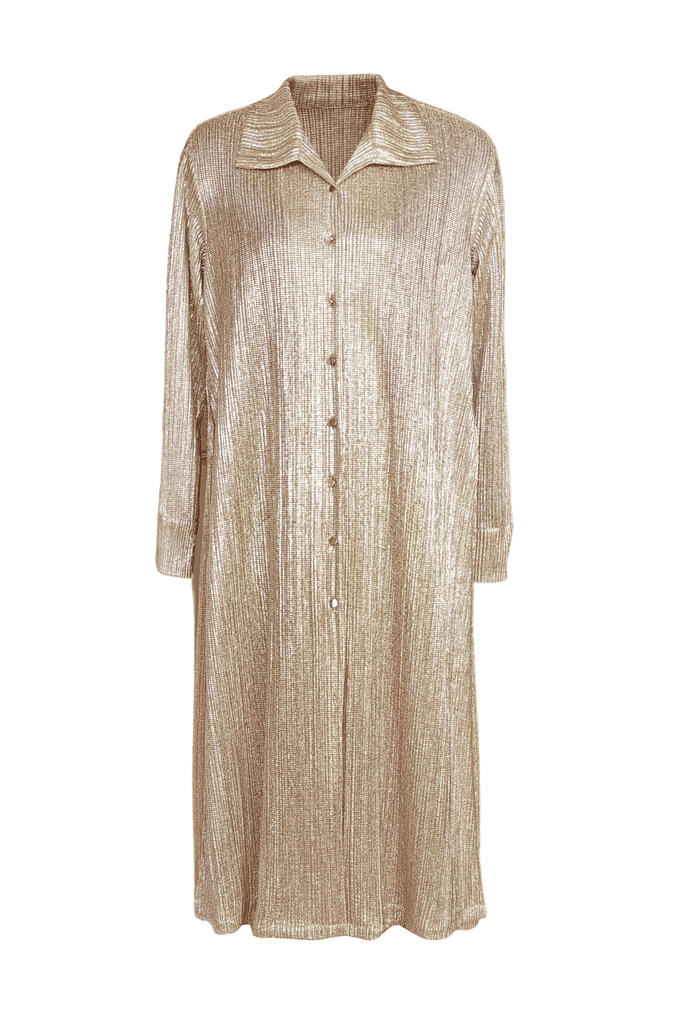 SHIMMERING LONGLINE SHIRT - dash and dot dash and dot