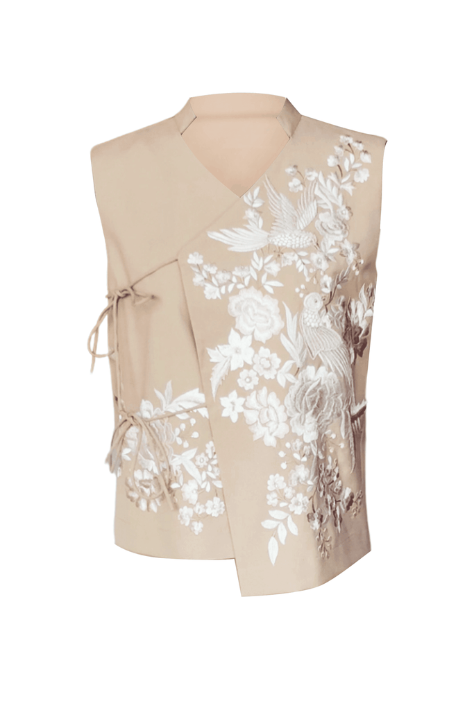 EMBROIDERED SLEEVELESS TOP - dash and dot dash and dot