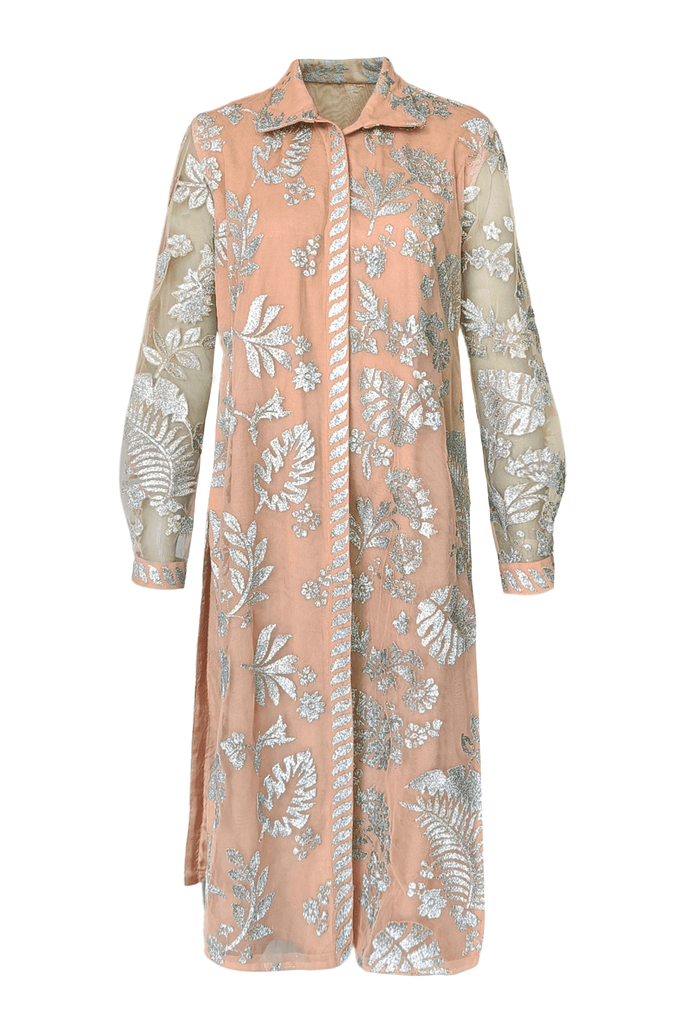 METALLIC BADLA STITCH LONGLINE TOP - dash and dot dash and dot