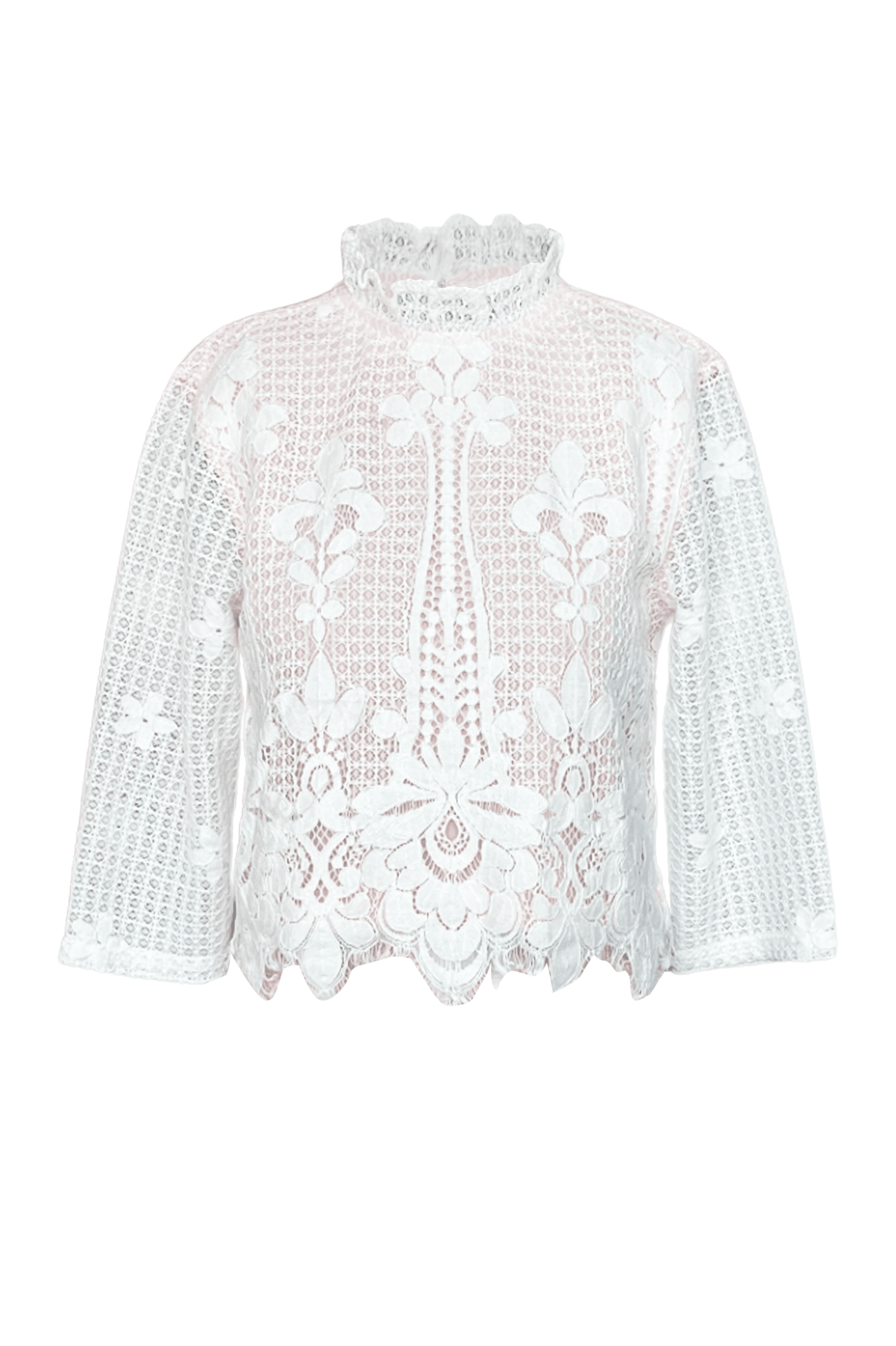SCALLOPED LACE TOP - dash and dot