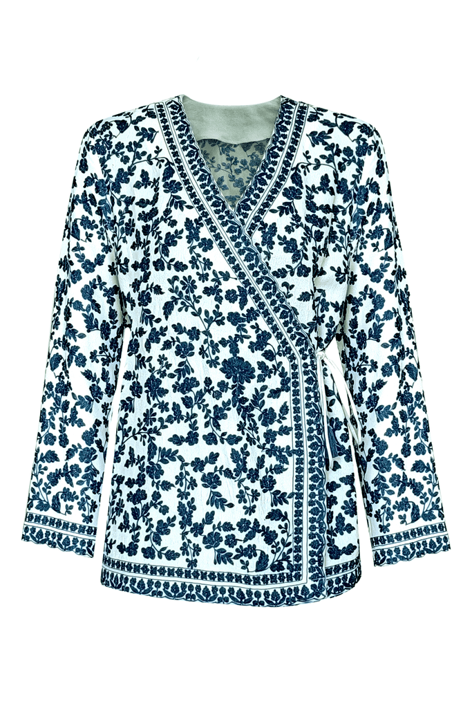 ARI STITCH FRONT OVERLAP TOP - dash and dot dash and dot