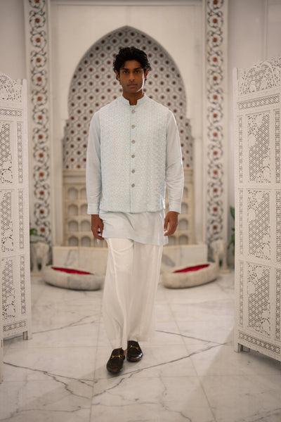 WIDE-LEGGED IVORY PANT