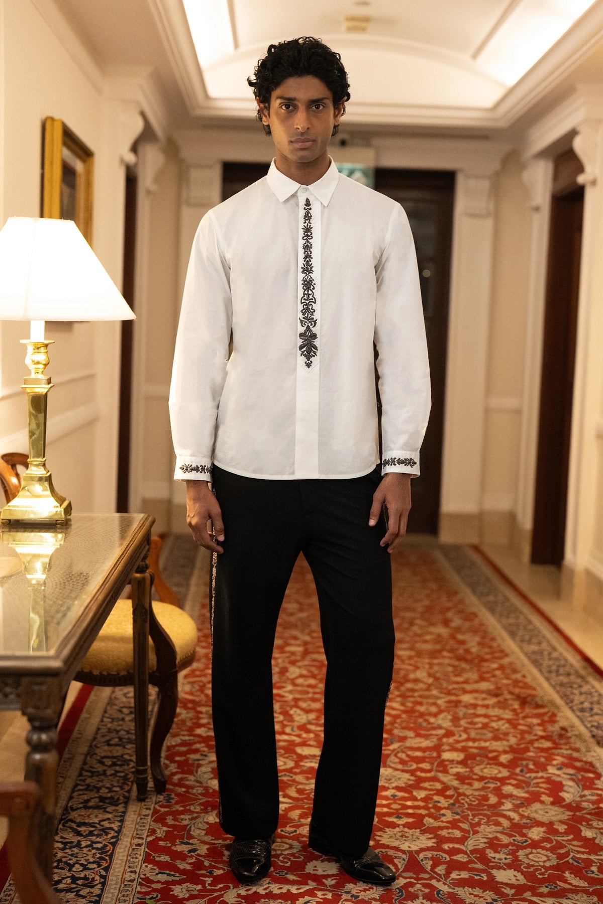 ZARDOZI EMBROIDERED SHIRT & PANT SET