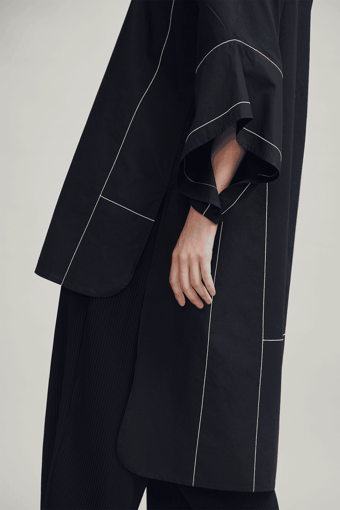 CONTRAST STITCH SHIRT - dash and dot dash and dot