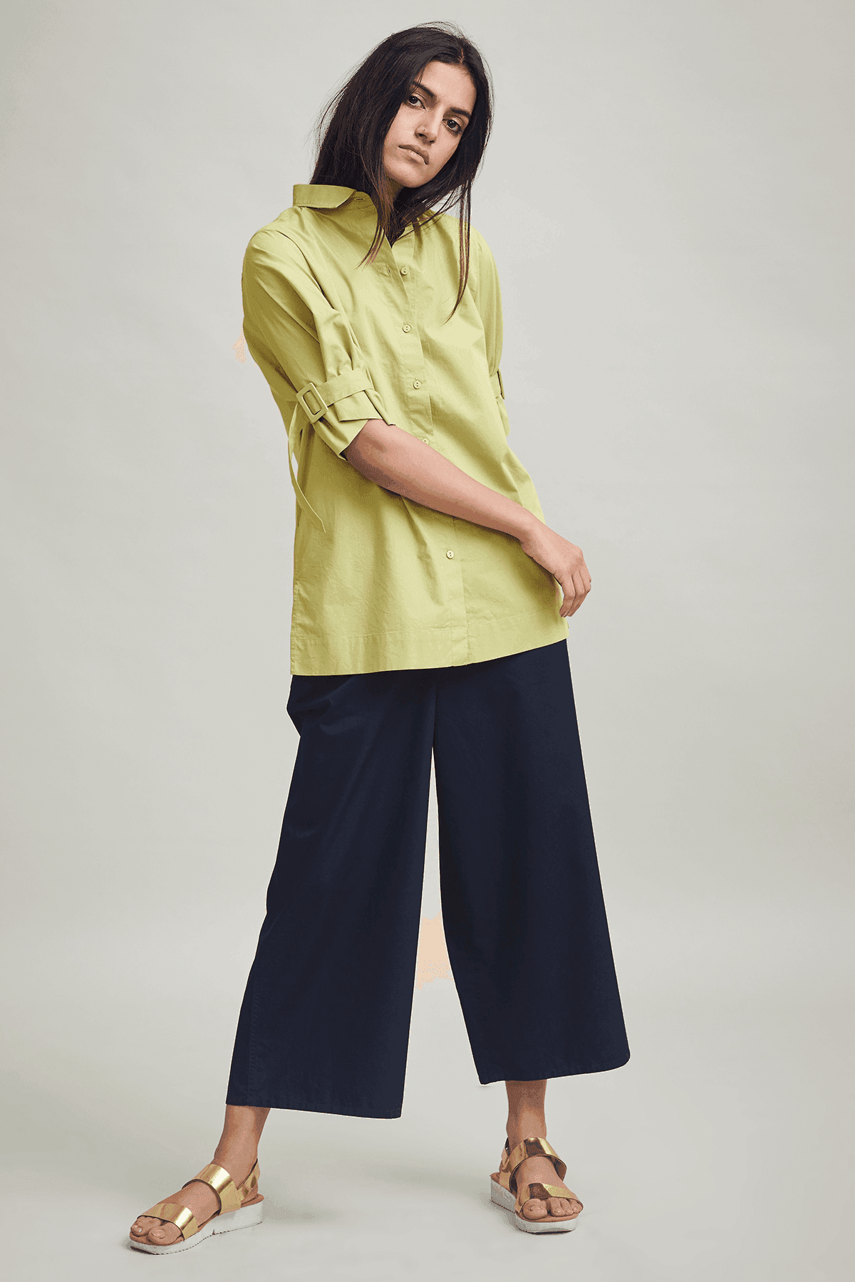 BUCKLE CUFF SHIRT - dash and dot