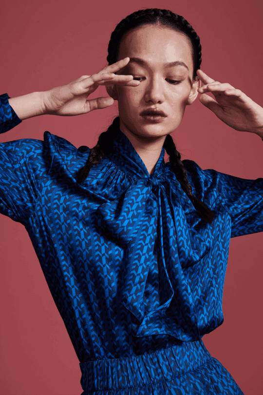 ELECTRIC BLUE BLOUSE - dash and dot dash and dot