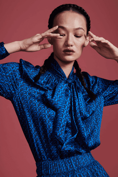 ELECTRIC BLUE BLOUSE - dash and dot
