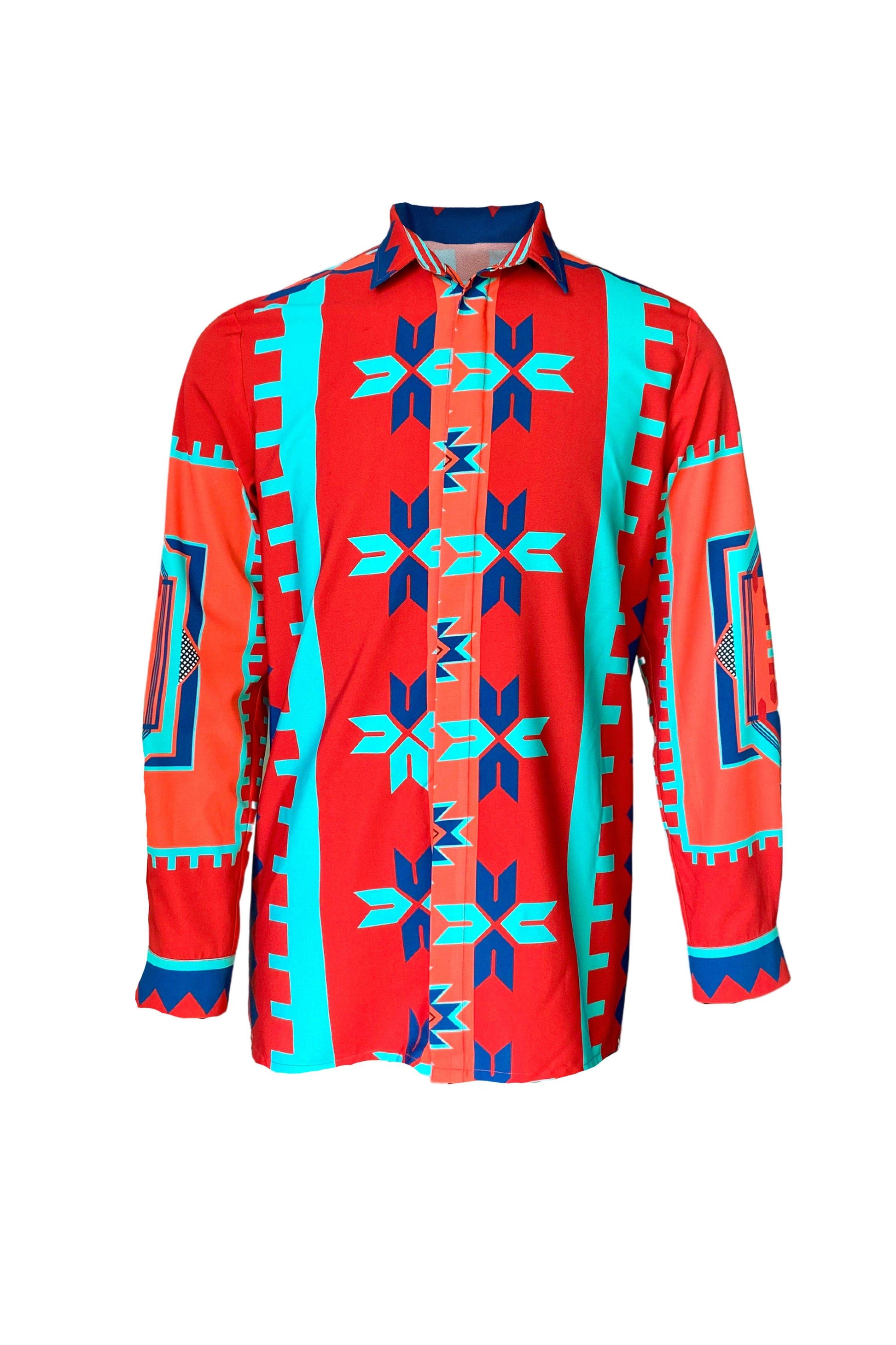 TRIBAL PRINTED SHIRT - dash and dot