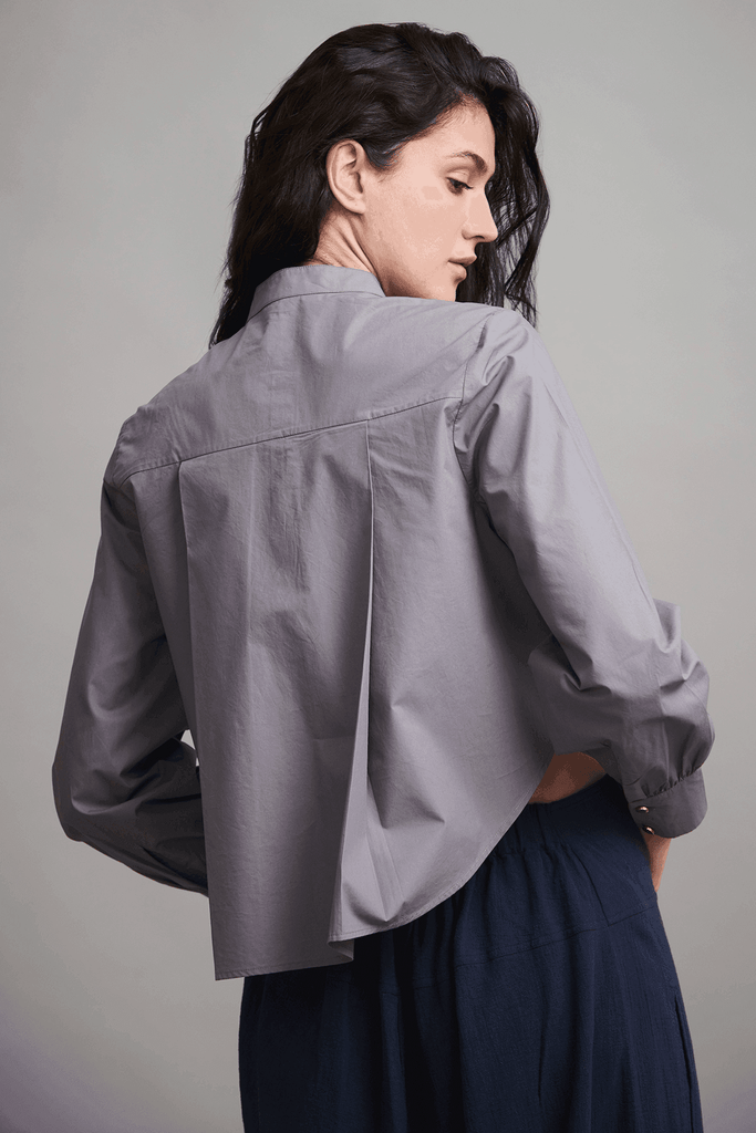 CURVED HEM SHIRT - dash and dot dash and dot