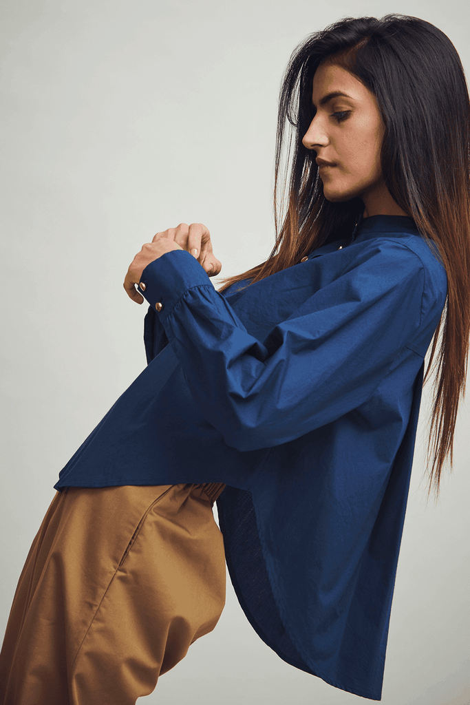 CURVED HEM SHIRT - dash and dot dash and dot