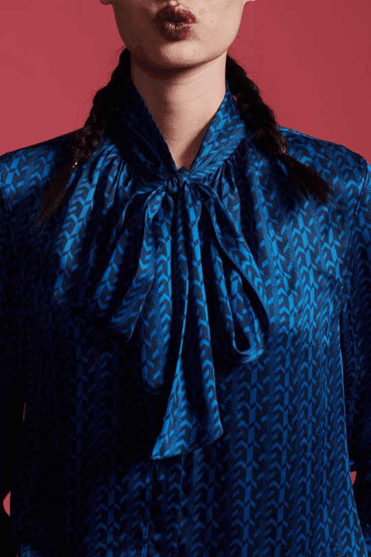 ELECTRIC BLUE BLOUSE - dash and dot