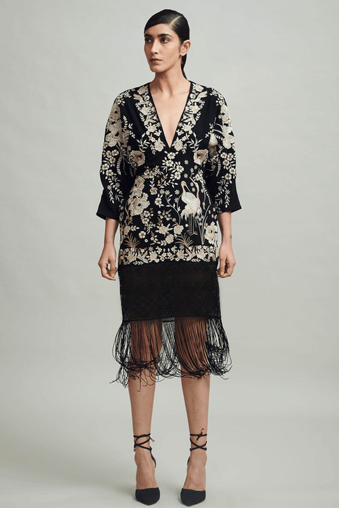 FRINGE HEM DRESS - dash and dot dash and dot