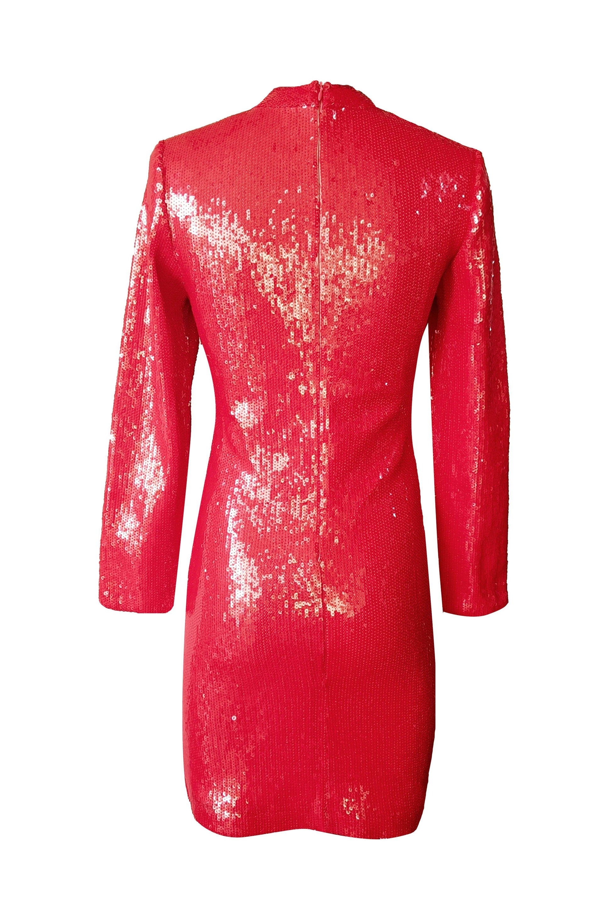 RED SEQUIN DRESS - dash and dot