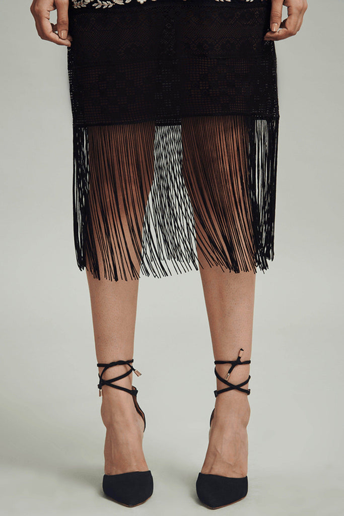 FRINGE HEM DRESS - dash and dot dash and dot