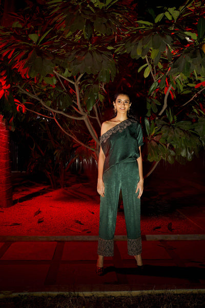 EMBROIDERED CUFF PANT - dash and dot