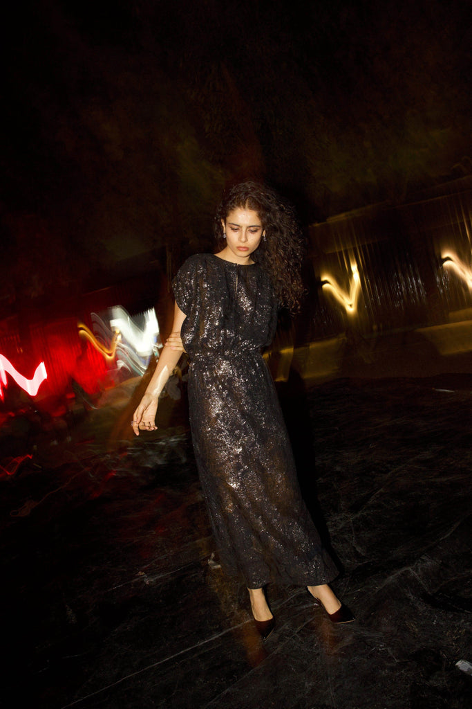 PAISLEY SEQUIN DRESS - dash and dot dash and dot