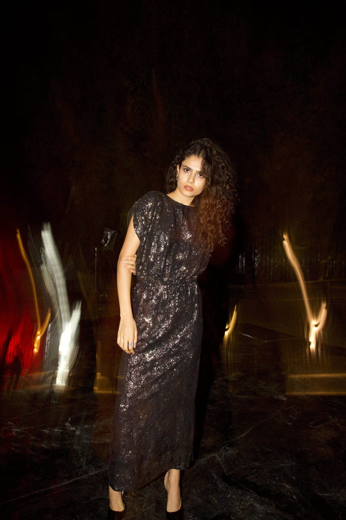 PAISLEY SEQUIN DRESS - dash and dot dash and dot