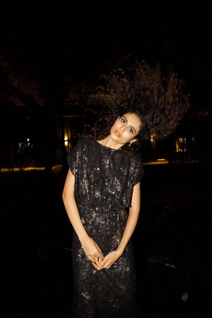 PAISLEY SEQUIN DRESS - dash and dot dash and dot